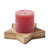Star shaped wooden base candle with vanilla scent