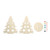 DIY wooden Christmas tree paint set
