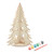 DIY wooden Christmas tree paint set