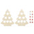 Wooden plywood silhouette christmas tree decoration