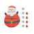 Christmas wooden tic tac toe game