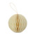 Foldable recycled paper christmas bauble hanger