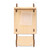 Decorative wooden gnome on poplar sleigh