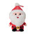 Soft polyester santa plush with hanger loop