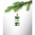 Wooden decorative carousel ornament with hanger