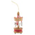 Wooden decorative carousel ornament with hanger