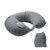 Fast inflatable travel pillow with built-in pump