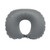Fast inflatable travel pillow with built-in pump