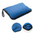Cozy 220gsm flannel travel blanket and pillow set
