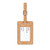 Cork natural luggage tag with info card