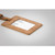 Cork natural luggage tag with info card