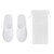 Flip flap polyester hotel slippers with pouch