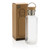 GRS RPET bottle with bamboo lid and handle