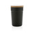 GRS certified recycled PP mug with bamboo lid