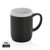 Ceramic mug with white rim