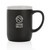 Ceramic mug with white rim