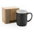 Ceramic mug with white rim