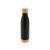 Vacuum stainless steel bottle with bamboo lid and bottom