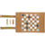 Britton cork foldable backgammon and checkers game set