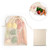 100% cotton bag (120 g/m²) with 100% cotton mesh on the front (100 g/m²). With cotton rope for closure. Ideal to carry food