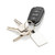 RCS recycled zinc alloy rectangle keyring