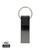 Luxury PU keychain RCS recycled zinc alloy
