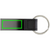 Luxury PU keychain RCS recycled zinc alloy