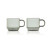 AdHoc set of 2 espresso cups 70ml borosilicate glass