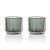 AdHoc double wall 45ml borosilicate glass espresso cup set
