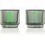 AdHoc double wall 45ml borosilicate glass espresso cup set