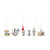 Helsinborg set of 6 wooden Christmas tree hangers