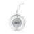 Stainless steel circular decorative ornament with ribbon