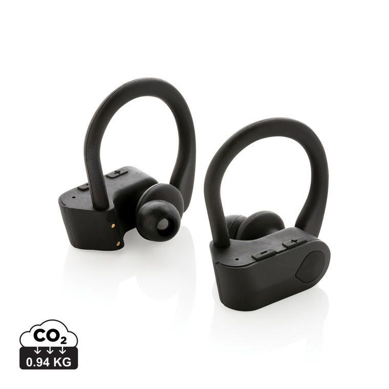 TWS sport earbuds in charging case