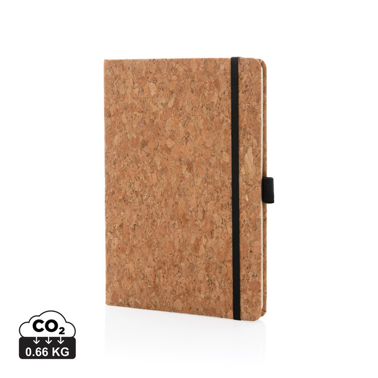 A5 cork hardcover notebook 70gsm cream paper
