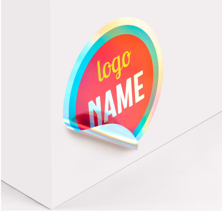 Sticker sheet with holographic effect