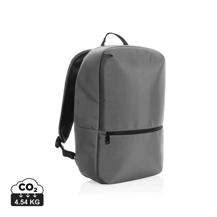 Minimalist 1200D recycled polyester 15.6 inch laptop backpack