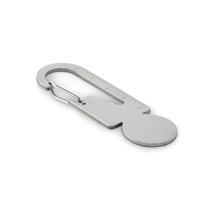 Multikey recycled stainless steel multi tool key ring