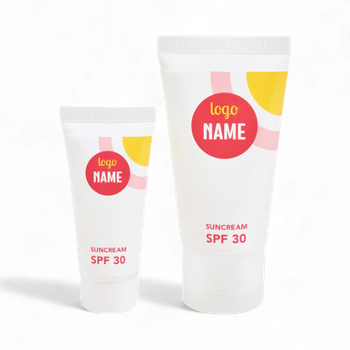 Custom Sunscreen - Logo Printed Labels | EU Made | Worldwide Shipping