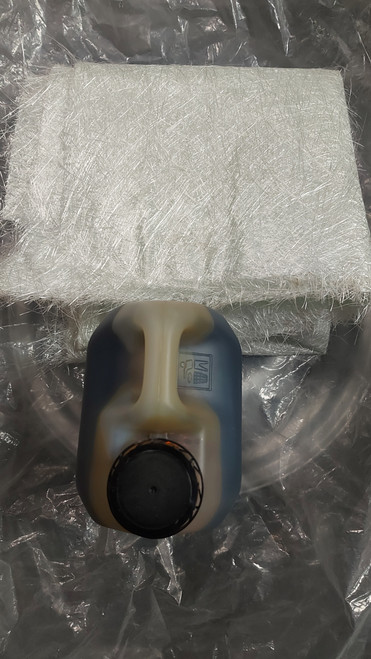 €20 Fibreglass repair kit 1L resin 1 metre  Matt + hardner