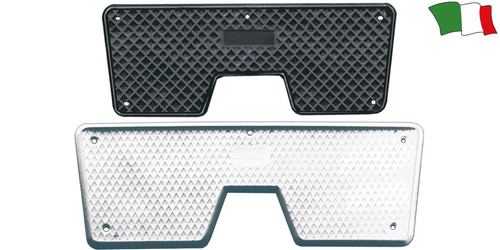 ABS transom plate for the protection of the external side of the transom bracket.