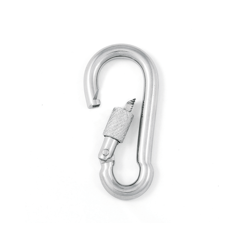 Spring hook (Connector) with screw sleeve, AISI 316