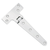 Large 195mm x 98mm x 5mm  T strap hinge THK 5 mm, investment casting, polished AISI 316