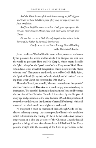 The Orthodox Faith Volume One: Doctrine and Scripture