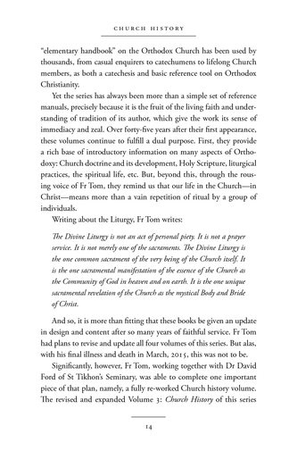 The Orthodox Faith Volume Three: Church History