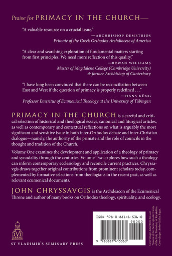 Primacy in the Church: The Office of Primate and the Authority of Councils (Volume 2)