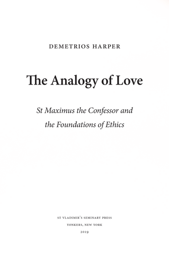 The Analogy of Love The Analogy of Love