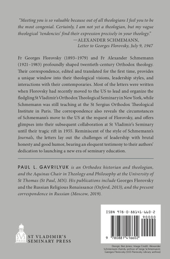 On Christian Leadership: The Letters of Alexander Schmemann and Georges Florovsky (1947-1955)