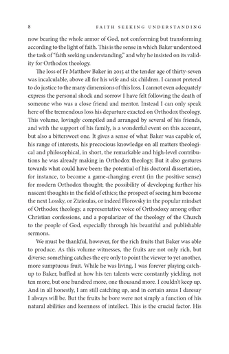Faith Seeking Understanding Faith Seeking Understanding