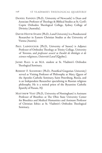 St Vladimir's Theological Quarterly, Volume 67, Numbers 1-2 (2023)
