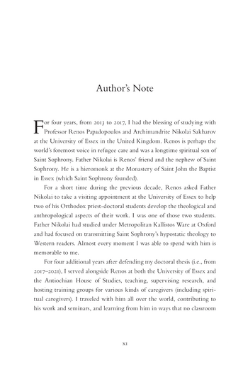 Leaping into the Hands of God: Lessons from My Teachers on Hypostatic Spiritual Care Leaping into the Hands of God: Lessons from My Teachers on Hypostatic Spiritual Care